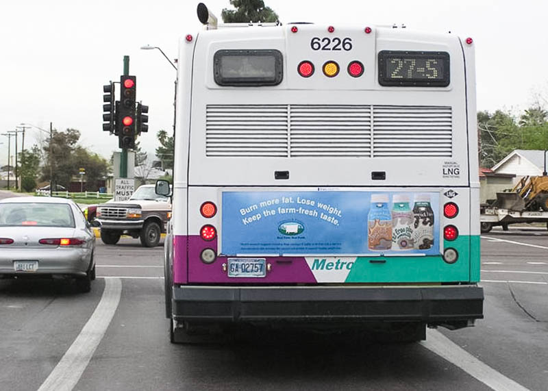 Milk Bus Tail - Out of Home Advertising