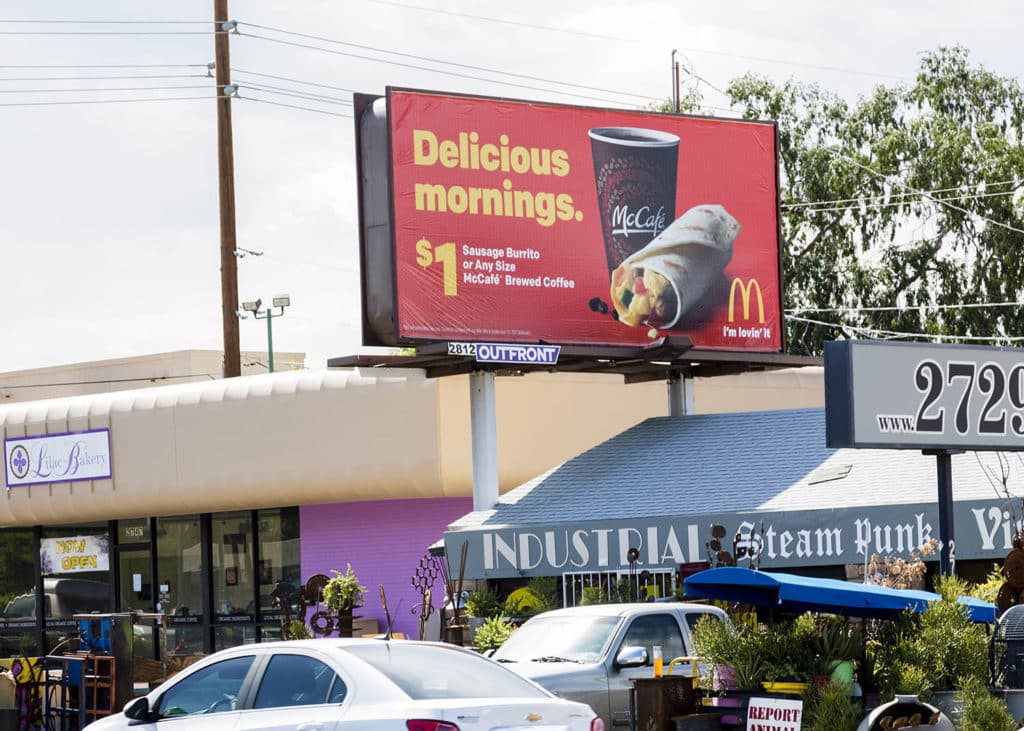 EcoPoster McDonalds Breakfast - Out of Home Advertising