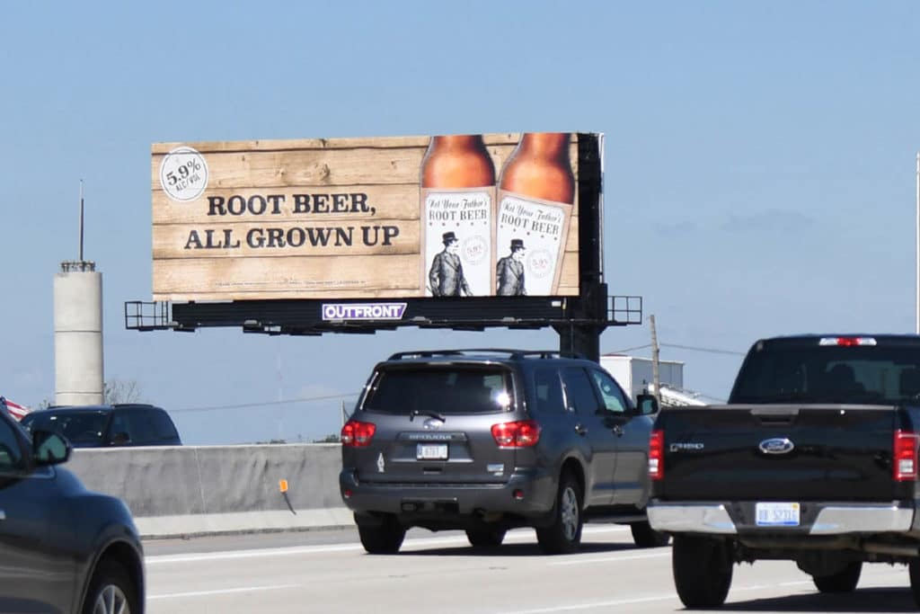 Root Beer Grown Up Highway Bulletin