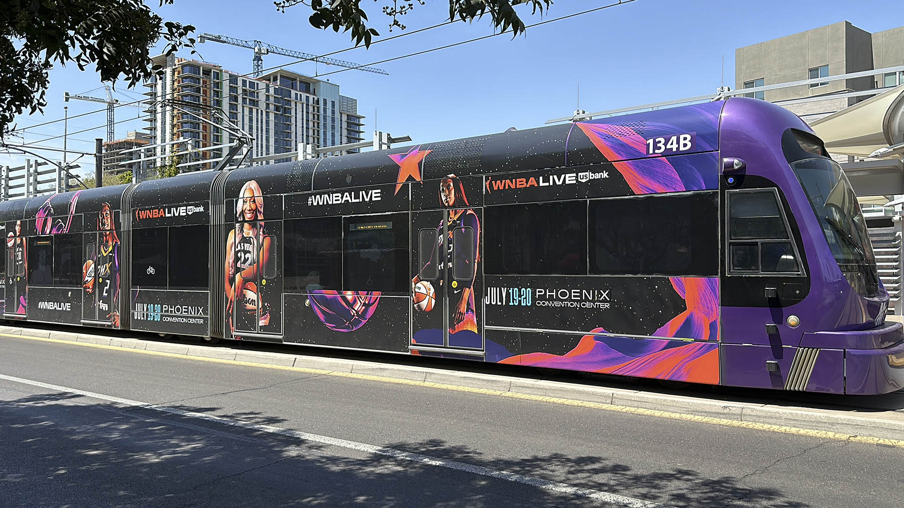 WNBA All Star 2024 Train Wrap