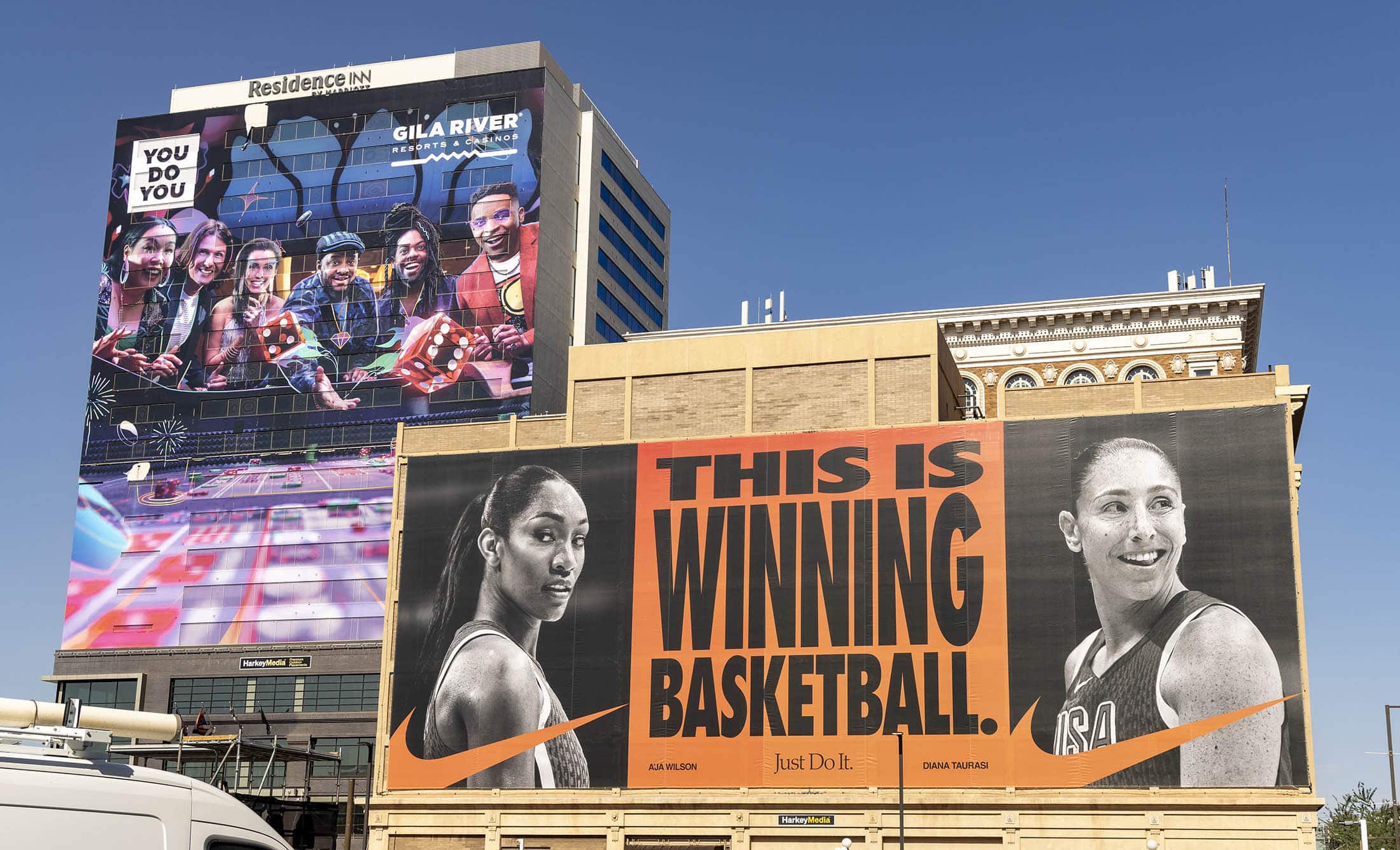 WNBA Wall Banner and Casino Building Wrap